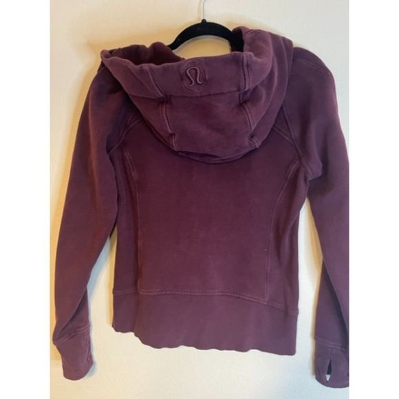 LULULEMON heathered Bordeaux Drama Scuba Hoodie III zip up jacket 6 - Picture 7 of 7